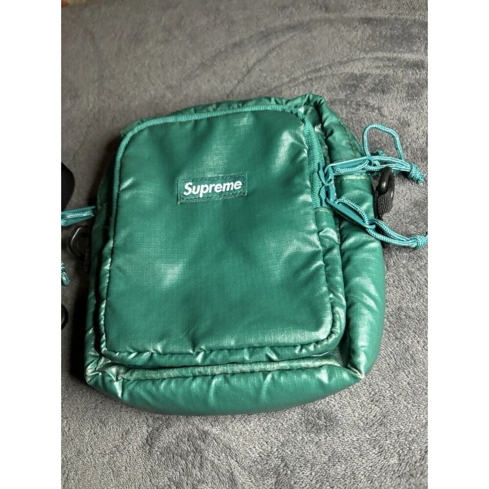 Supreme Cordura Dark Teal Shoulder 2017 Bag Crossbody Men’s Rare Pouch Zipper